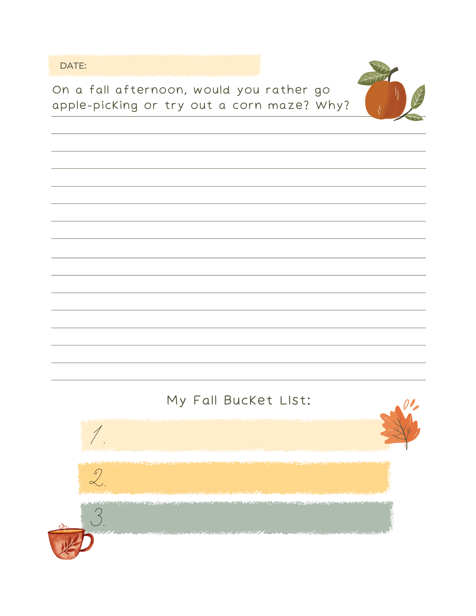 Harvest Blessings: 30 Days of Gratitude: A fall-themed guided gratitude journal with journal prompts